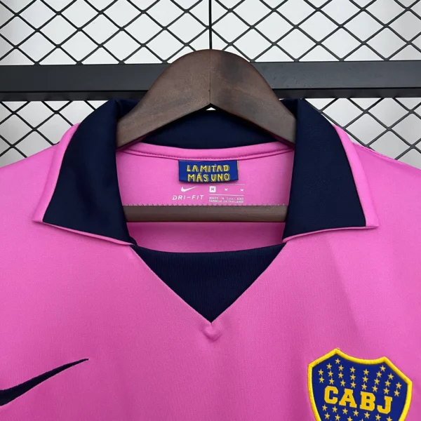 Camiseta Boca Juniors 2013-2014 Rosa manga larga cuello
