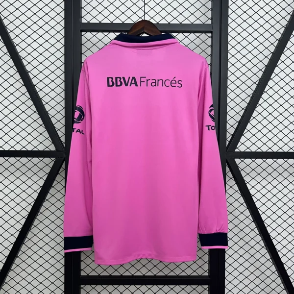 Camiseta Boca Juniors 2013-2014 Rosa manga larga dorsal