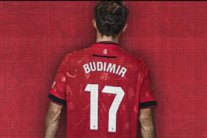 Camiseta CA Osasuna 2024-2025 Budimir actual dorsal 1