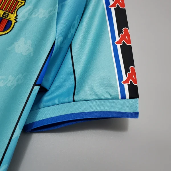 Camiseta FC Barcelona 1996-1997 Celeste manga