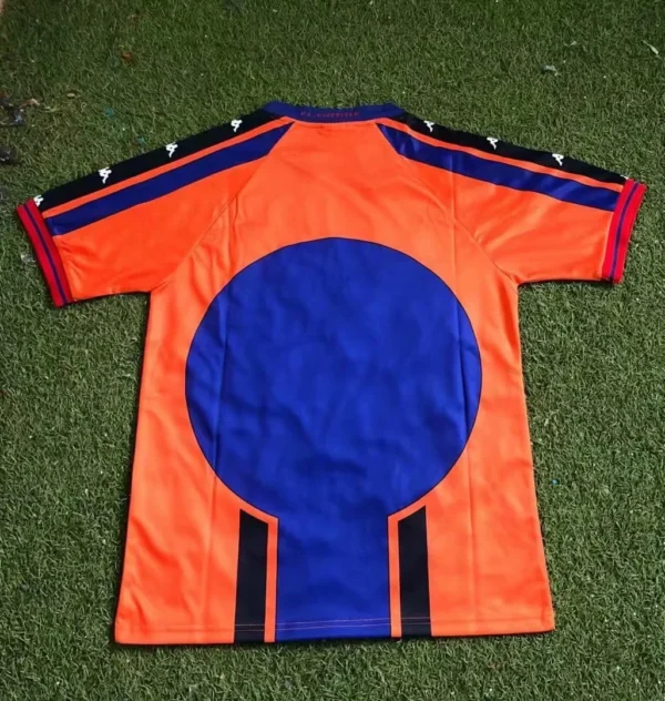 Camiseta FC Barcelona 1997-1998 naranja dorsal