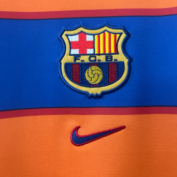 Camiseta FC Barcelona 1998-1999 Naranja escudo