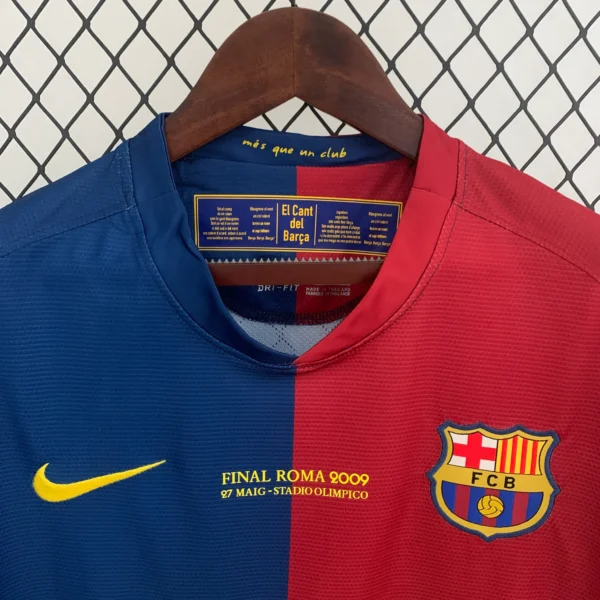 Camiseta FC Barcelona 2008-2009 Messi cuello