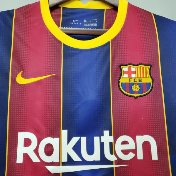 Camiseta FC Barcelona 2020-2021 Messi cuello