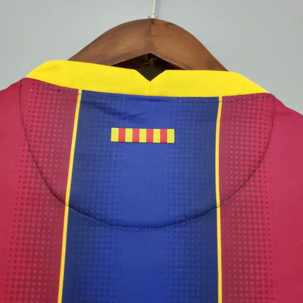 Camiseta FC Barcelona 2020-2021 Messi cuello anterior