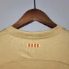 Camiseta FC Barcelona Dorado 2022-2023 cuello anterior
