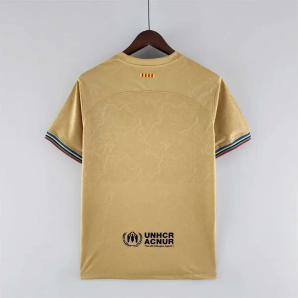 Camiseta FC Barcelona Dorado 2022-2023 dorsal