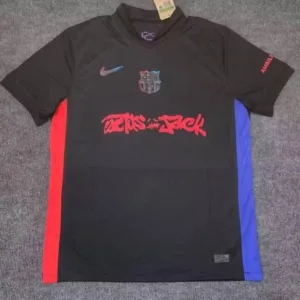 Camiseta FC Barcelona Negro 2024-2025 Travis Scott