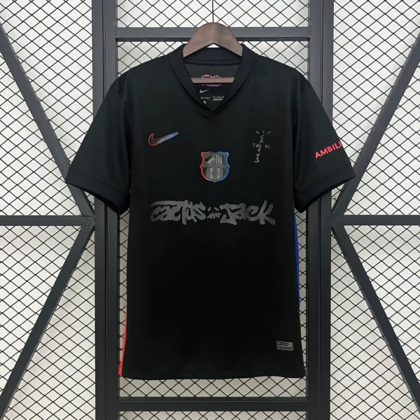 Camiseta FC Barcelona x Travis Scott Negro 2024-2025-1