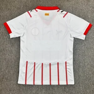 Camiseta Girona 2025-2026 Blanca dorsal