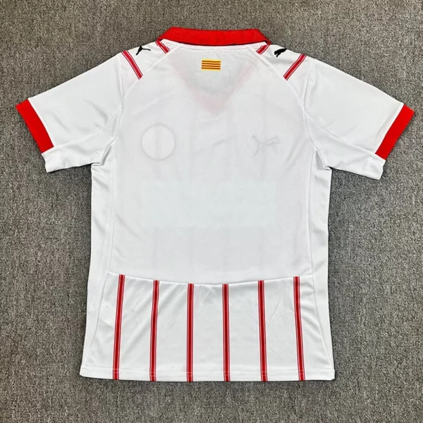 Camiseta Girona 2025-2026 Blanca dorsal