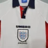 Camiseta Inglaterra 1998 blanco pecho