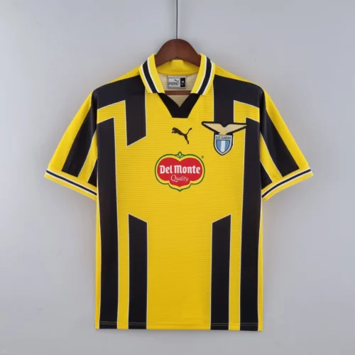 Camiseta Lazio 1998-2000 Amarrillo Tercera equipación