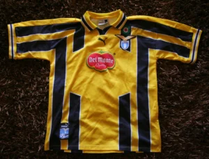 Camiseta Lazio 1998-2000 Amarrillo Tercera equipación