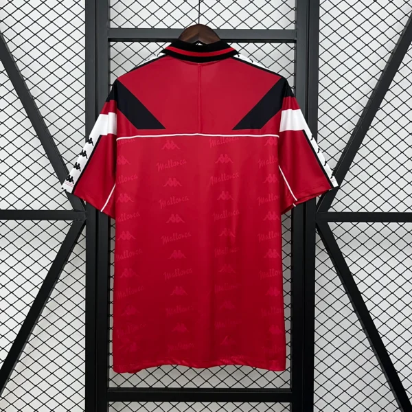 Camiseta Mallorca primera equipacion Rojo 1994-1995 Dorsal
