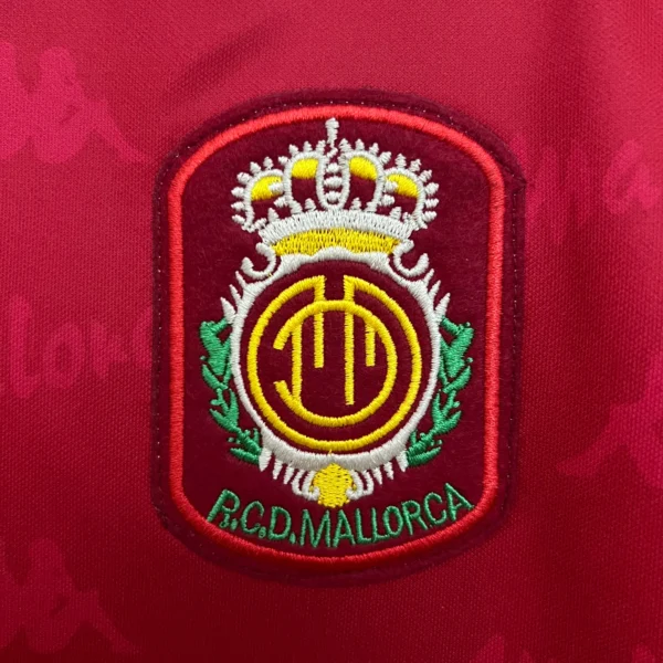 Camiseta Mallorca primera equipacion Rojo 1994-1995 Etiqueta