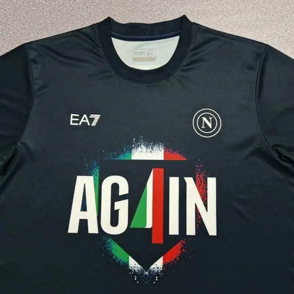 Camiseta Napoli Champions 2025-2026 cuello