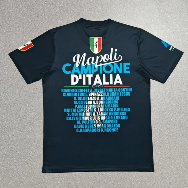 Camiseta Napoli Champions 2025-2026 dorsal