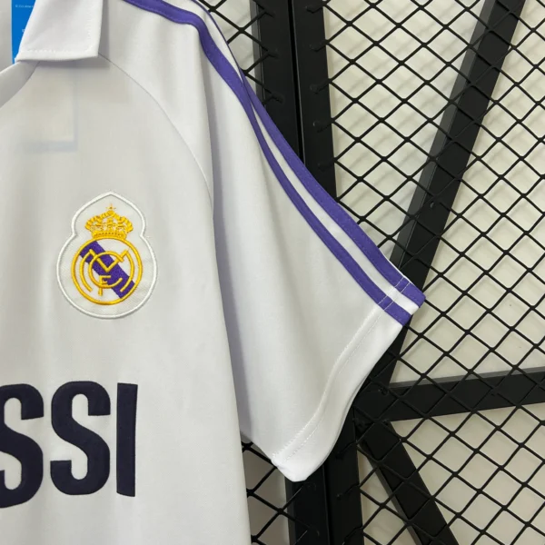 Camiseta Real Madrid 1984-1985 Blanco manga