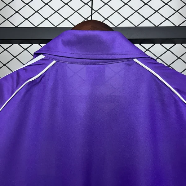 Camiseta Real Madrid 1984-1985 Morado cuello anterior