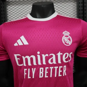 Camiseta Real Madrid 2024-2025 Rosa cuello