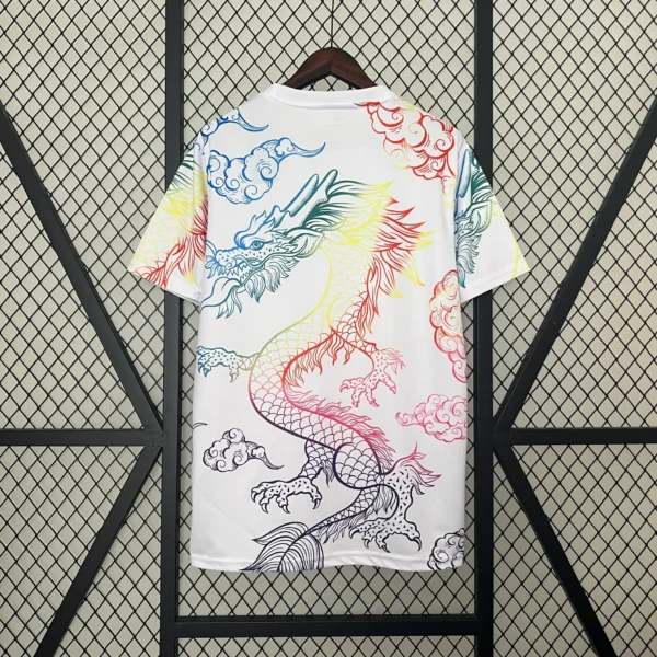 Camiseta Real Madrid 2024-2025 dragón Arcoíris dorsal