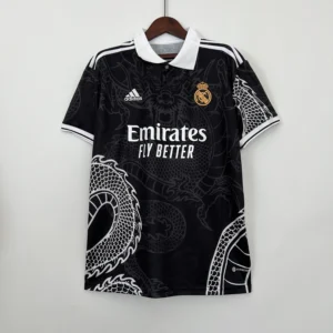 Camiseta Real Madrid negro 2023-2024 Dragon
