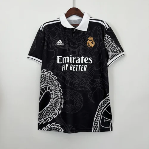 Camiseta Real Madrid negro 2023-2024 Dragon