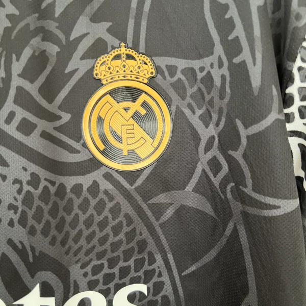 Camiseta Real Madrid negro 2023-2024 Dragon esucdo