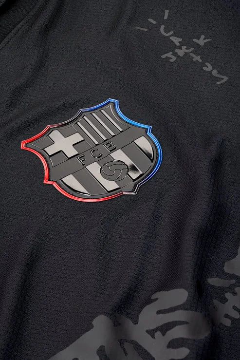 Camiseta Travis Scott negro FC Barcelona 2024-2025 escudo-1