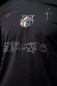Camiseta Travis Scott negro FC Barcelona 2024-2025 escudo