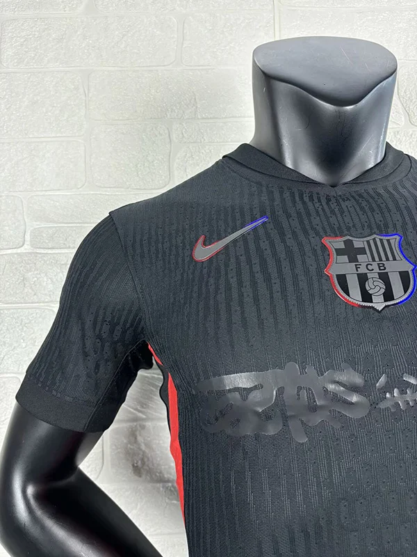 Camiseta Travis Scott negro FC Barcelona 2024-2025 manga