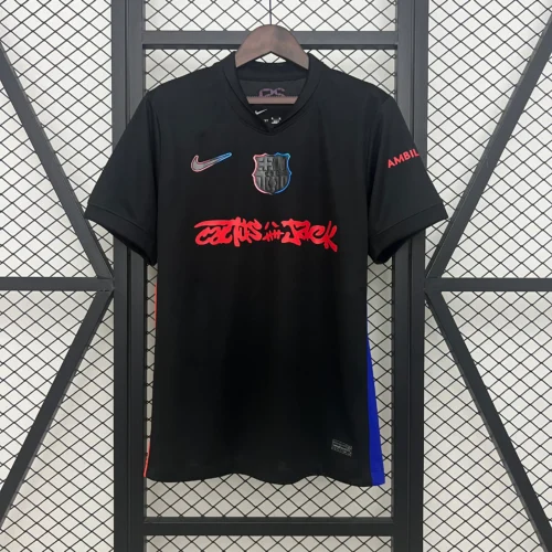 Camiseta Travis Scott x Barcelona Negro 2025-2026