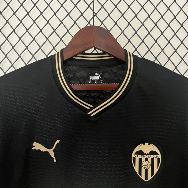 Camiseta Valencia CF 2024-2025 Negro cuello