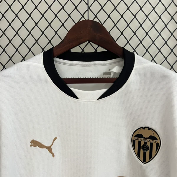 Camiseta Valencia CF 2024-2025 blanco cuello