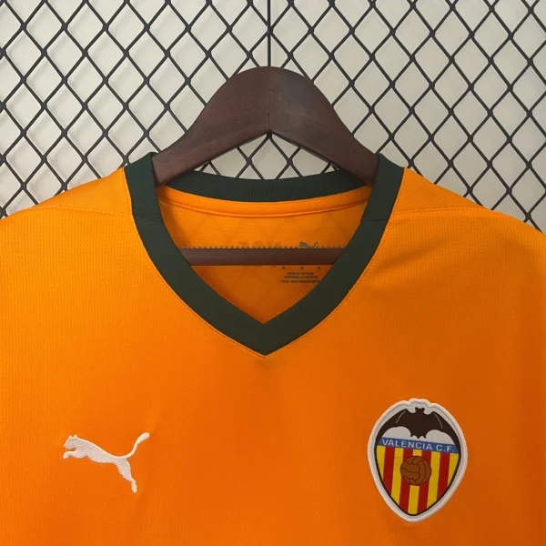 Camiseta Valencia CF 2024-2025 naranja cuello