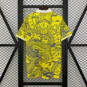 Camiseta amarillo Real Madrid 2025-2026 Dragon dorsal