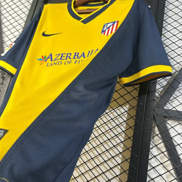 Camiseta retro Atletico Madrid amarillo 2013-2014 lateral
