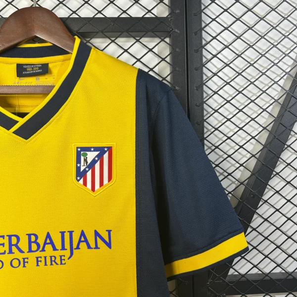 Camiseta retro Atletico Madrid amarillo 2013-2014 manga
