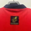 Camiseta retro España 1996 Sergi cuello anterior