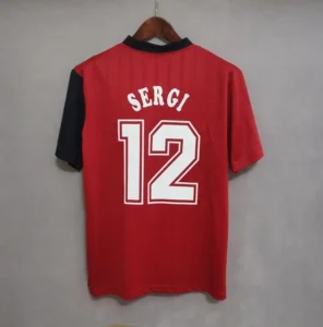 Camiseta retro España 1996 Sergi dorsal sergi