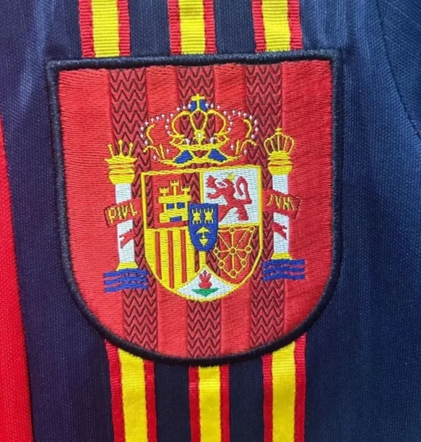 Camiseta retro España 1996 Sergi escudo