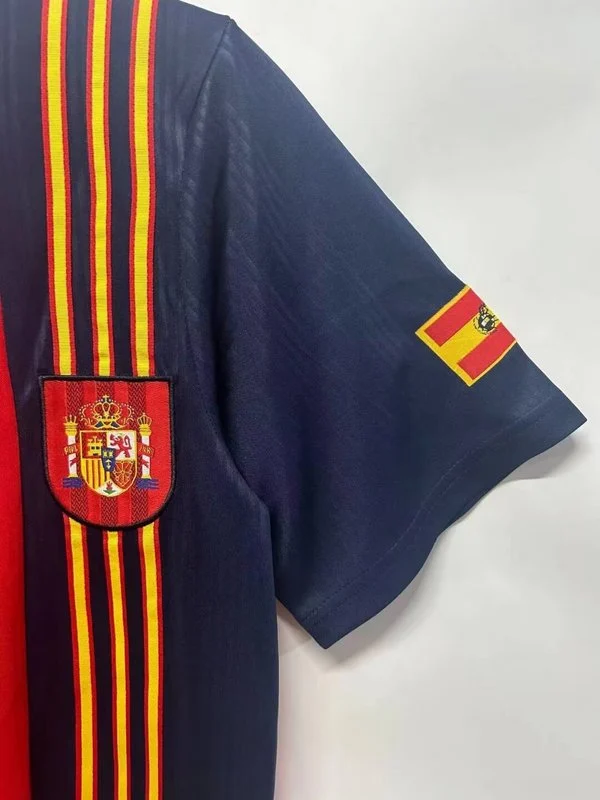 Camiseta retro España 1996 Sergi manga-1