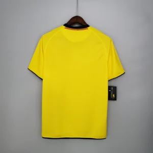 Camiseta retro FC Barcelona 2008-2009 Amarillo dorsal