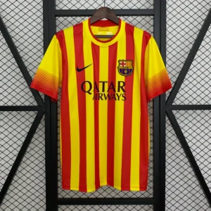 Camiseta retro FC Barcelona 2013-2014 amarillo-rojo