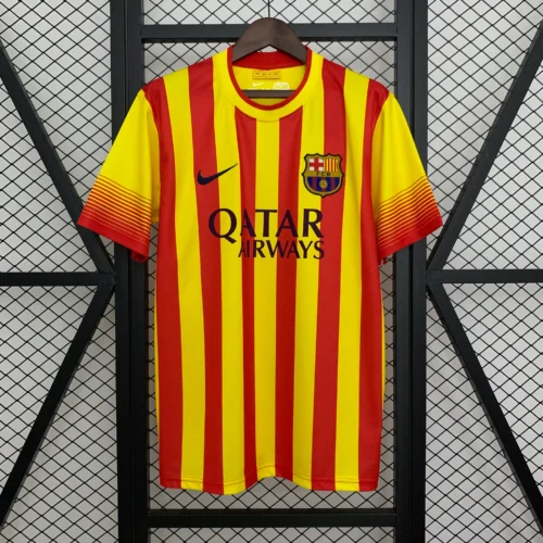 Camiseta retro FC Barcelona 2013-2014 amarillo-rojo