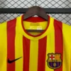 Camiseta retro FC Barcelona 2013-2014 amarillo-rojo cuello
