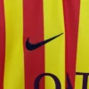 Camiseta retro FC Barcelona 2013-2014 amarillo-rojo logo