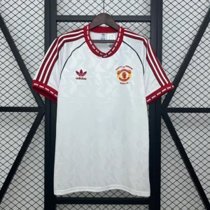 Camiseta retro Manchester United 1991 Blanca