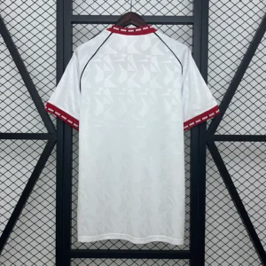 Camiseta retro Manchester United 1991 Blanca dorsal